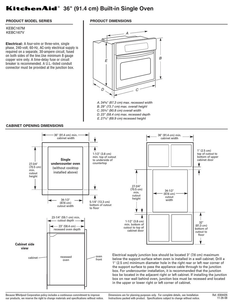 KitchenAid KEBC167VSS Parts list manual