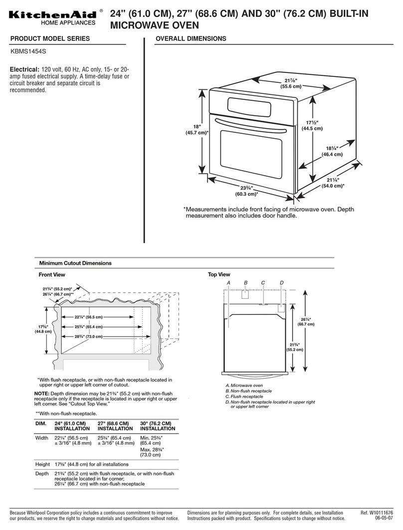 KitchenAid KBMS1454S Series User instructions
