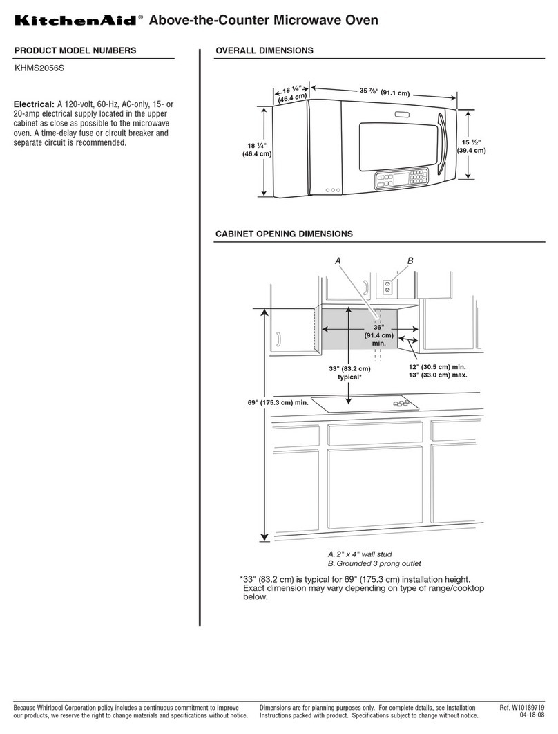 KitchenAid KHMS2056S User instructions