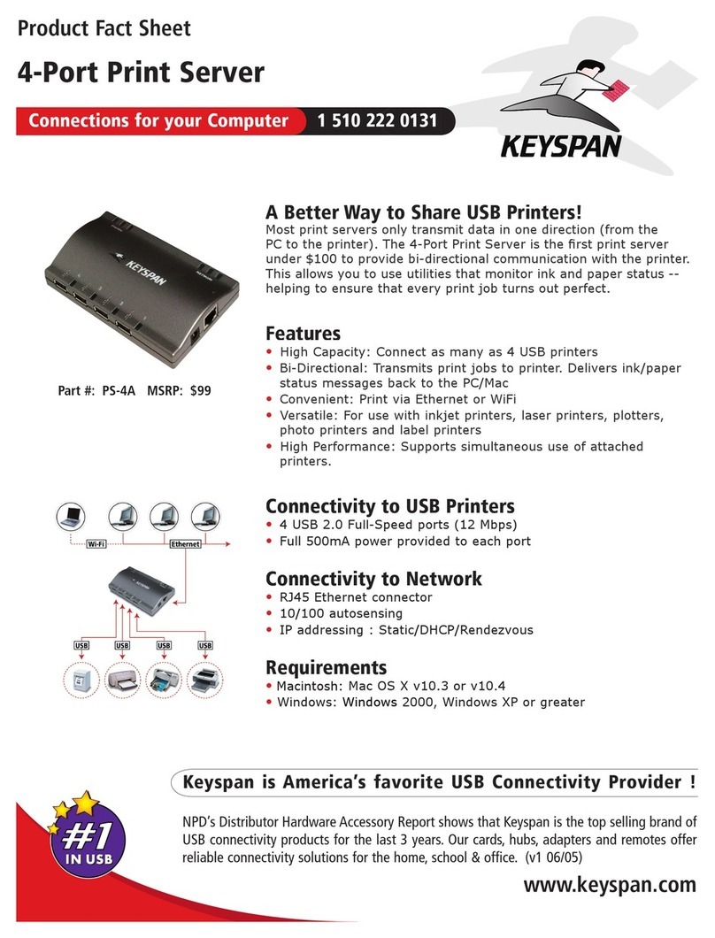 Keyspan PS-4A Product fact sheet