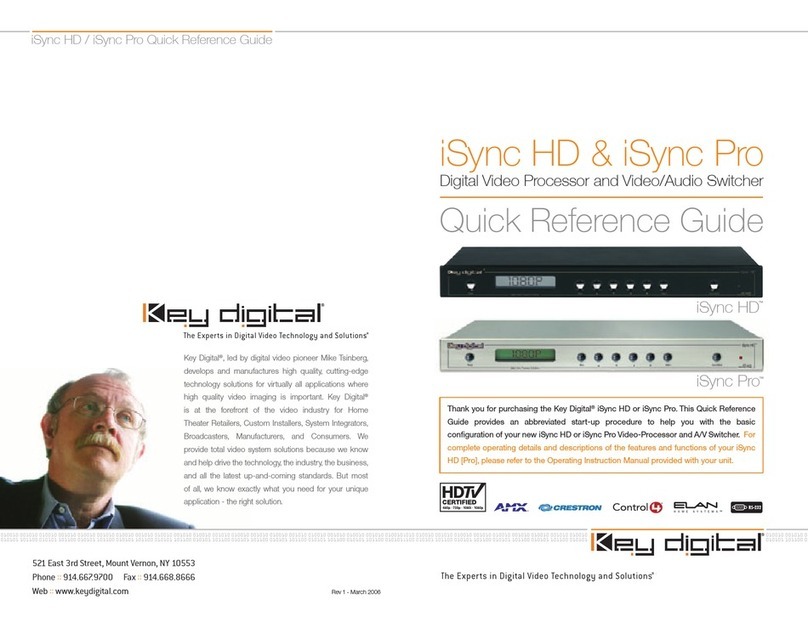 Key Digital iSync HD User manual