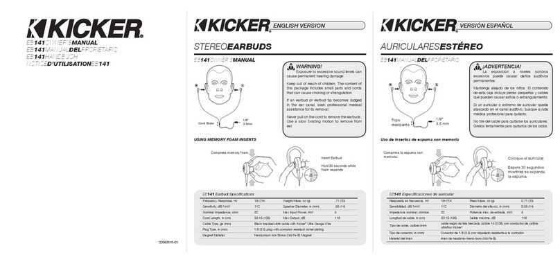 Kicker EB141 owner's manual