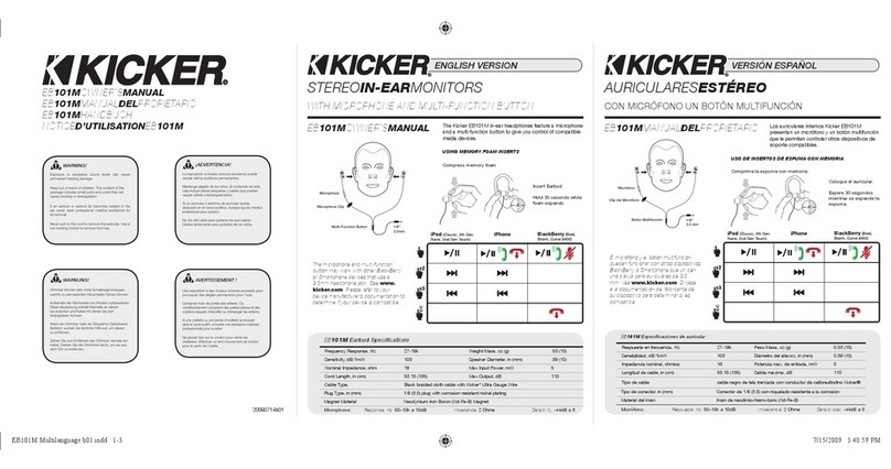 Kicker EB101M User manual
