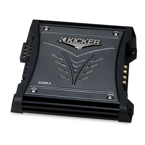 Kicker ZX200.4 User manual Kicker ZX200.4 User manual