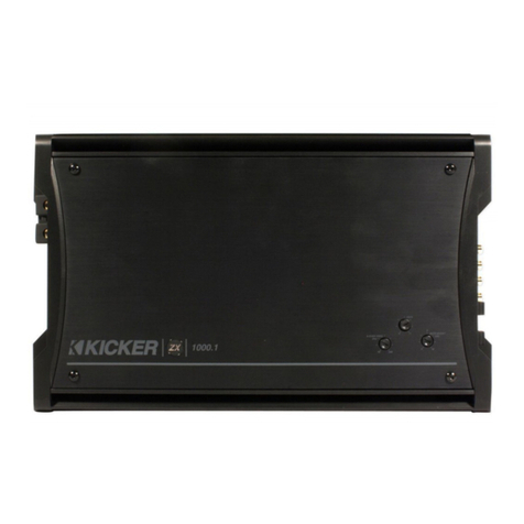 Kicker ZX1000.1 User manual Kicker ZX1000.1 User manual