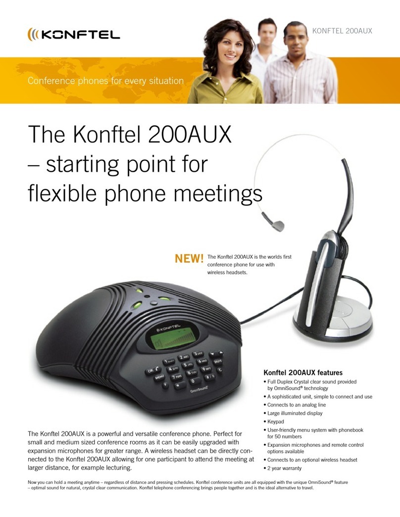 Konftel 200AUX User manual