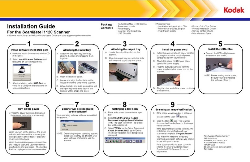 Kodak Scanmate i1120 User manual