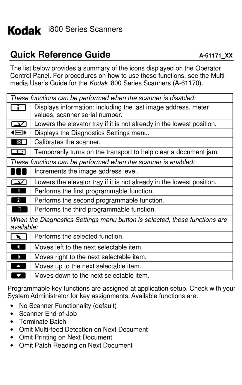 Kodak i800 Series User manual