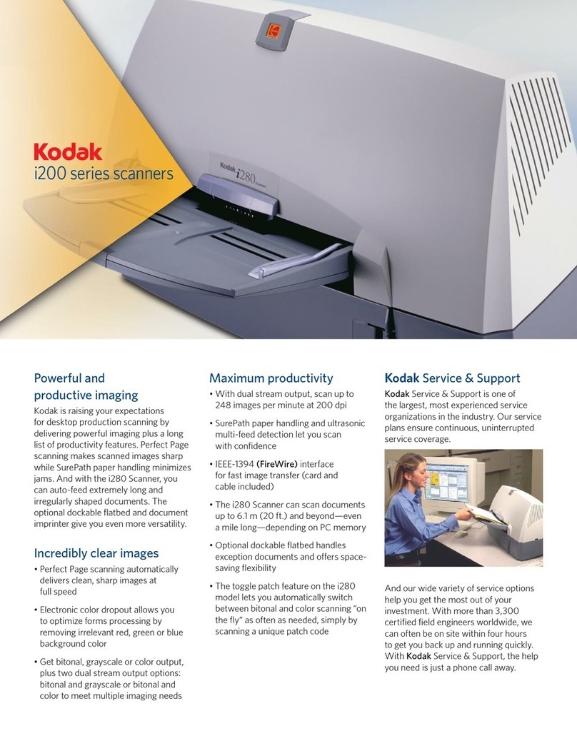 Kodak I250 - Document Scanner User manual