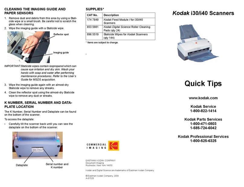 Kodak i30 Assembly instructions