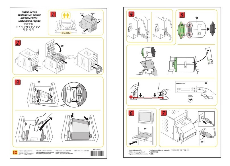 Kodak Photo Printer 6850 Specification sheet