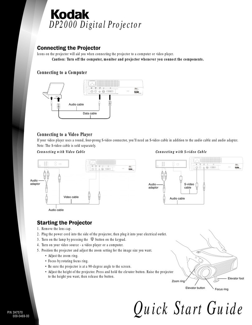 Kodak DP2000 - Digital Projector User manual