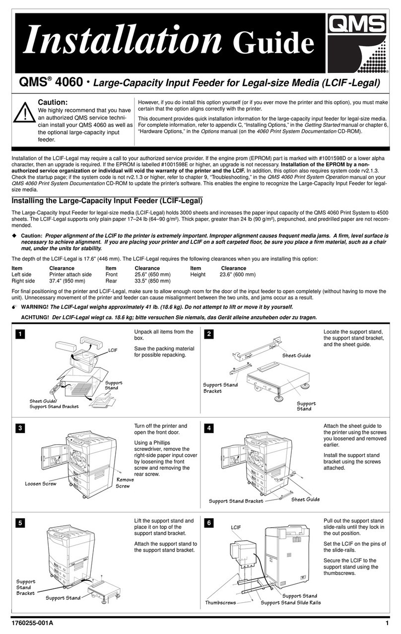 QMS 4060 User manual