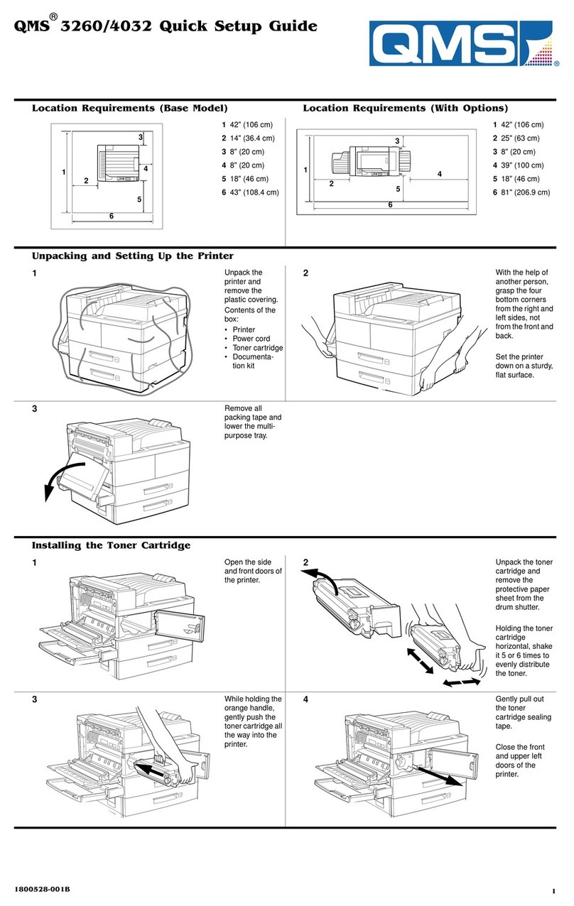 QMS 3260 Quick setup guide