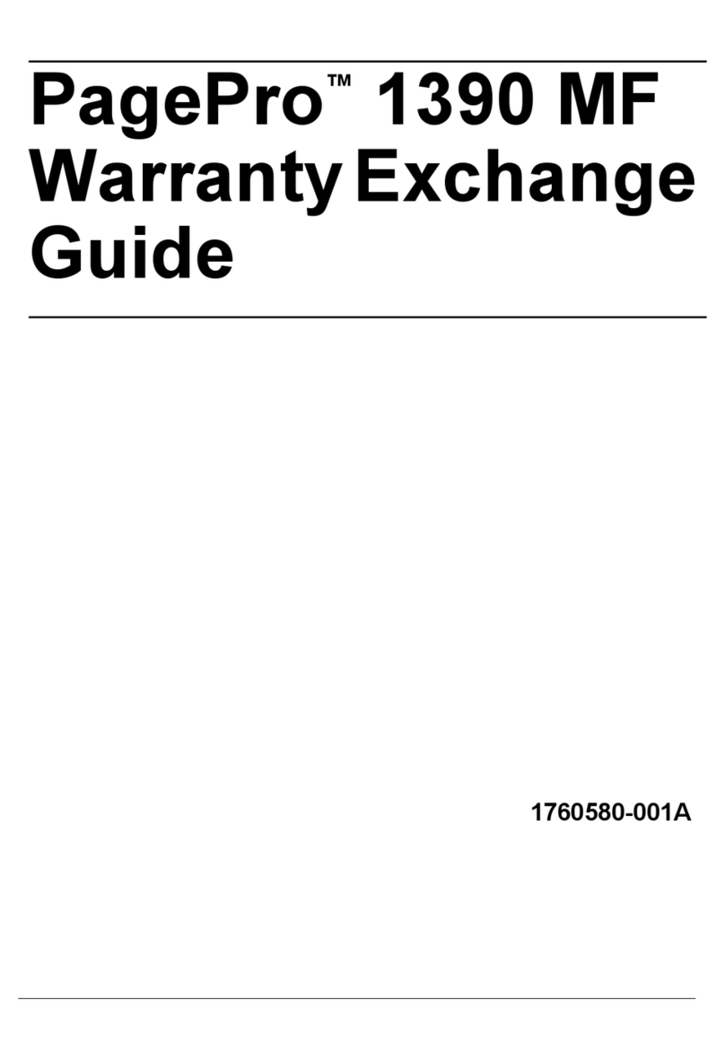 Konica Minolta PagePro 1390 MF Warranty Exchange Guide Konica Minolta PagePro 1390 MF Warranty Exchange Guide