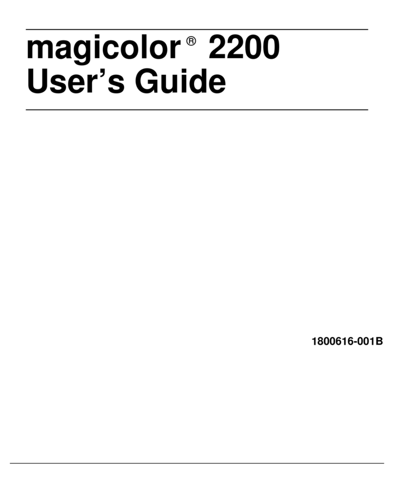 MINOLTA-QMS Magicolor 2200 DP User manual