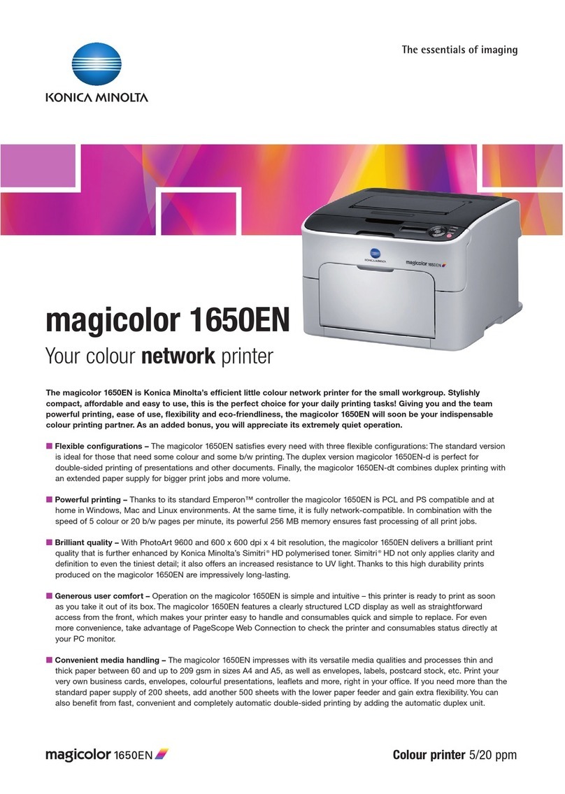 Konica Minolta magicolor 1650EN User manual