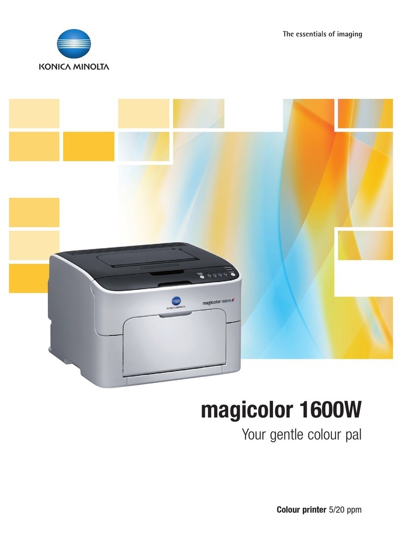 Konica Minolta magicolor 1600W User manual Konica Minolta magicolor 1600W User manual
