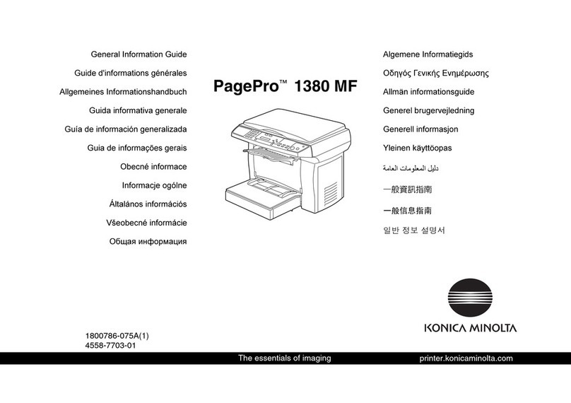 Konica Minolta PagePro 1380 MF Configuration guide