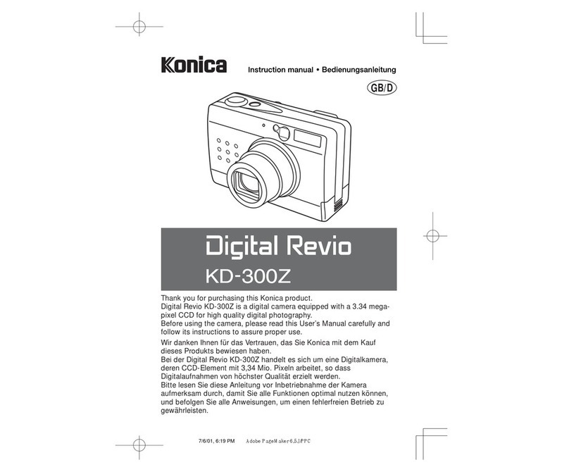 Konica Minolta Digital Revio KD-300Z User manual