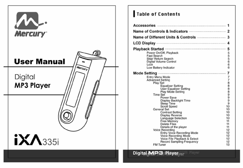 Mercury IXA335i User manual