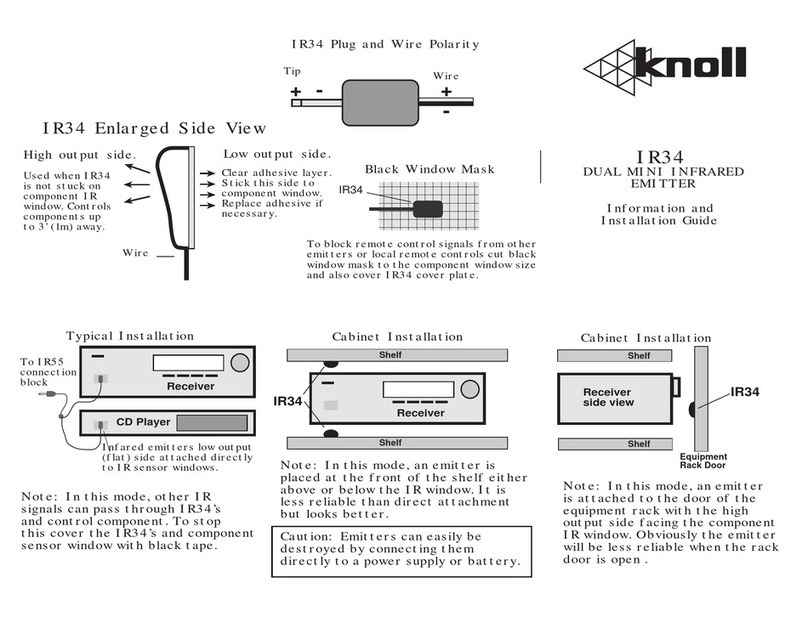 Knoll IR34 installation guide
