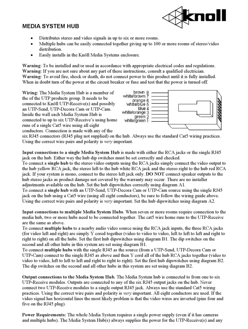Knoll UTP install guide