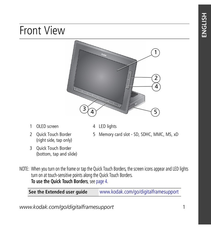 Kodak OLED Wireless Frame User manual Kodak OLED Wireless Frame User manual