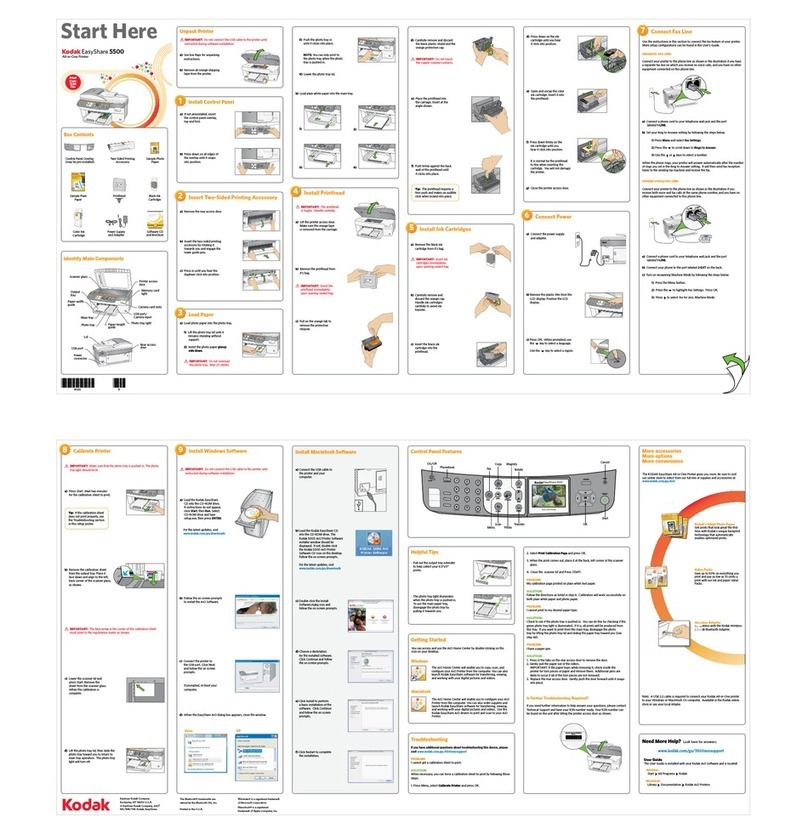 Kodak 5500 - EASYSHARE All-in-One Color Inkjet Instruction Manual