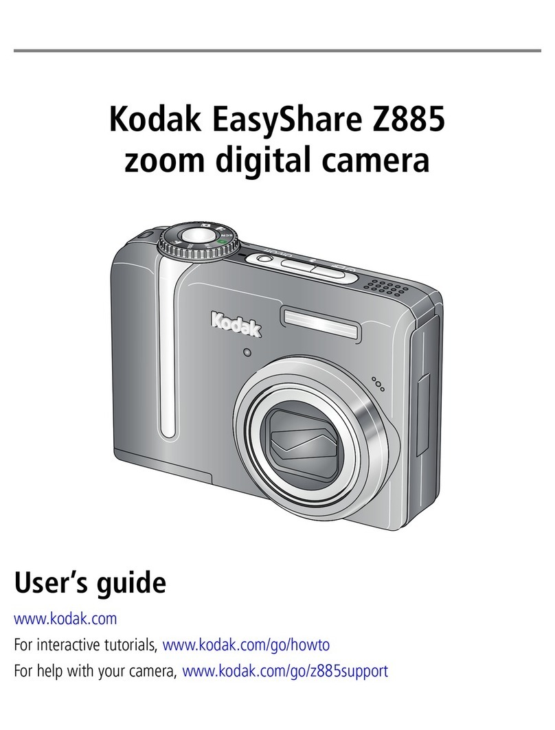 Kodak Z885 - EASYSHARE Digital Camera User manual Kodak Z885 - EASYSHARE Digital Camera User manual