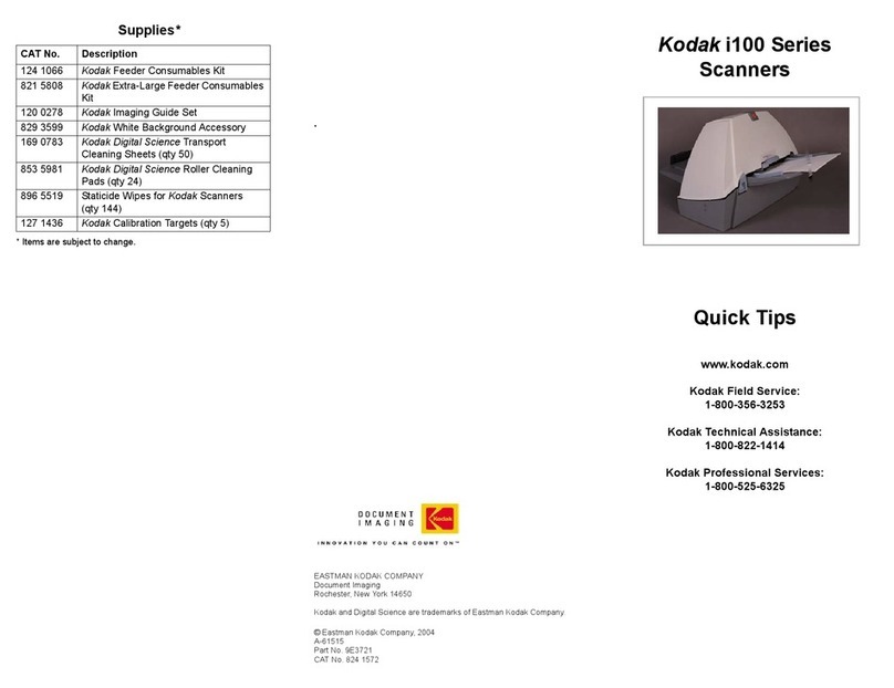 Kodak I150 - Document Scanner Assembly instructions