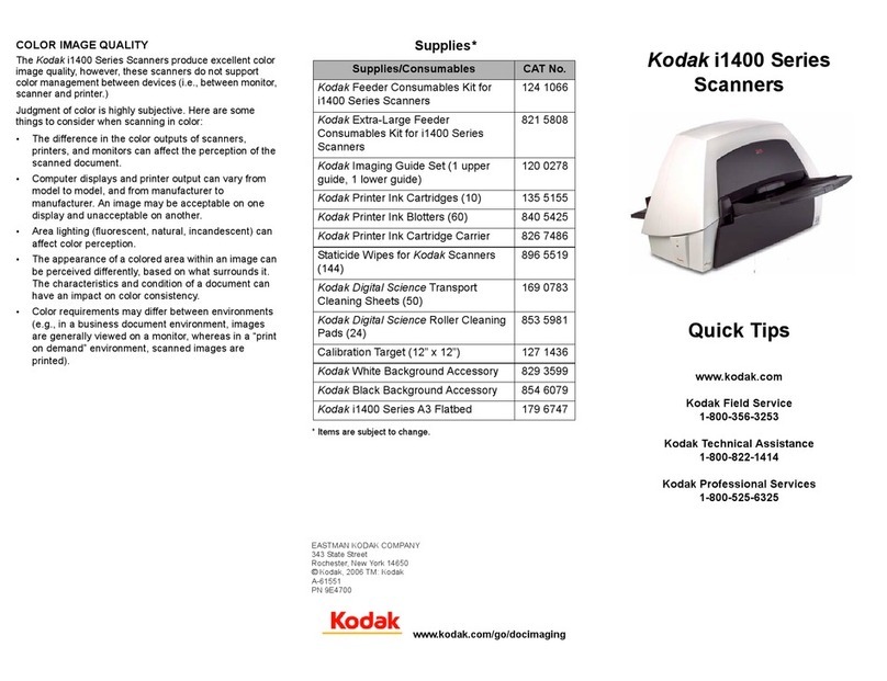 Kodak i1405 Quick tips