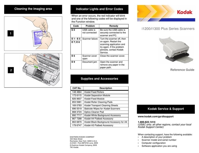 Kodak i1220 Plus User manual Kodak i1220 Plus User manual