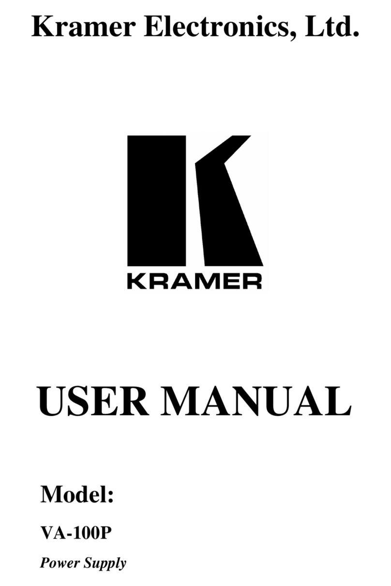 Kramer VA-100P User manual