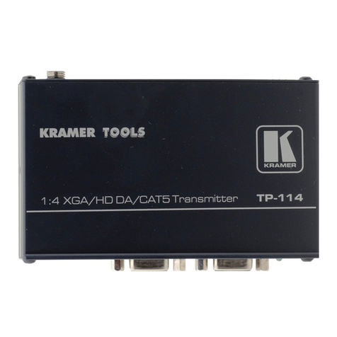Kramer TP-114 User manual
