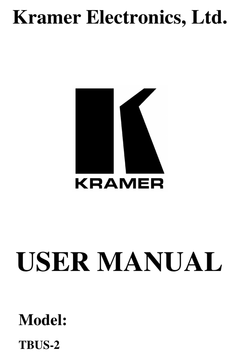 Kramer TBUS-2 User manual Kramer TBUS-2 User manual