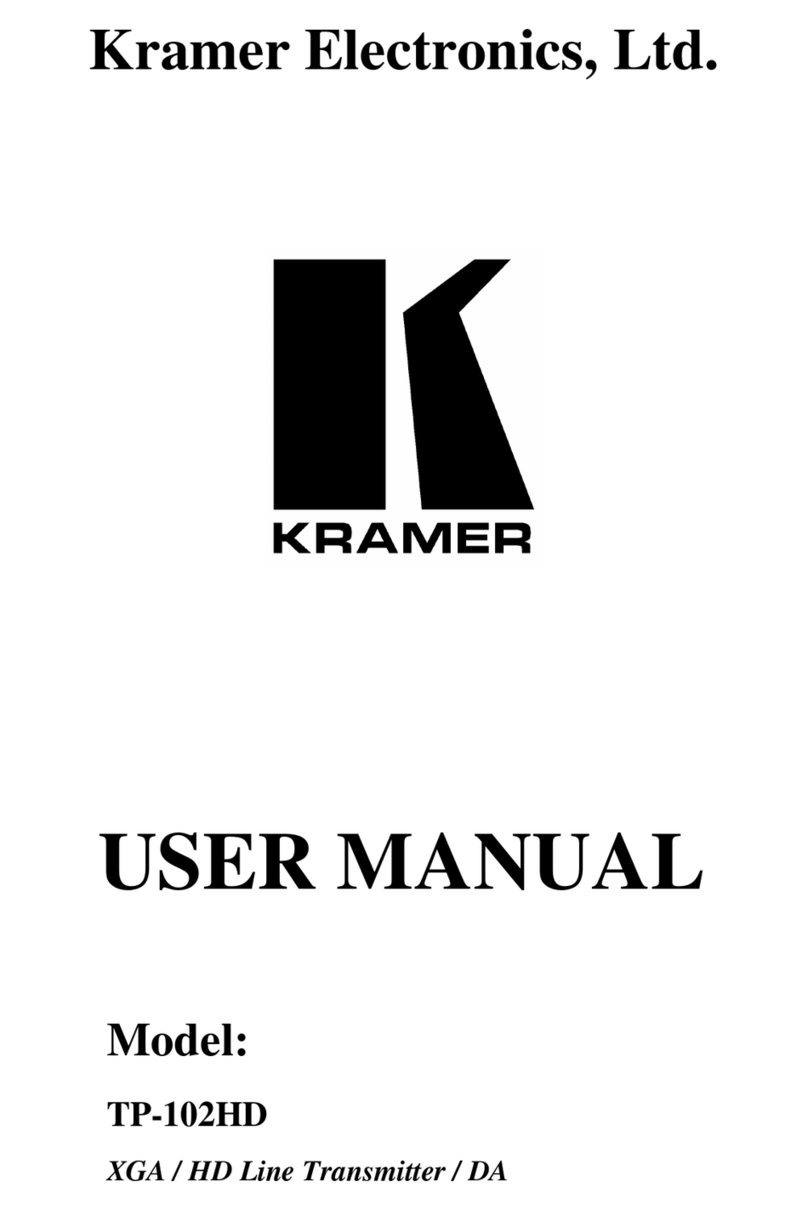 Kramer TP-102HD User manual