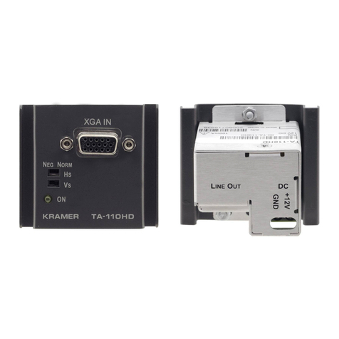 Kramer TA-110HD user manual