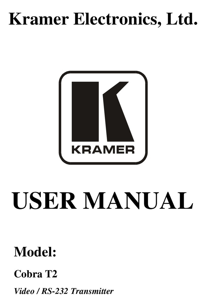 Kramer Cobra T2 User manual