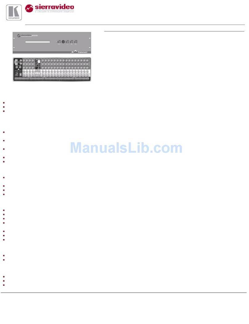 Kramer Sierra Video 1208V3 User manual Kramer Sierra Video 1208V3 User manual