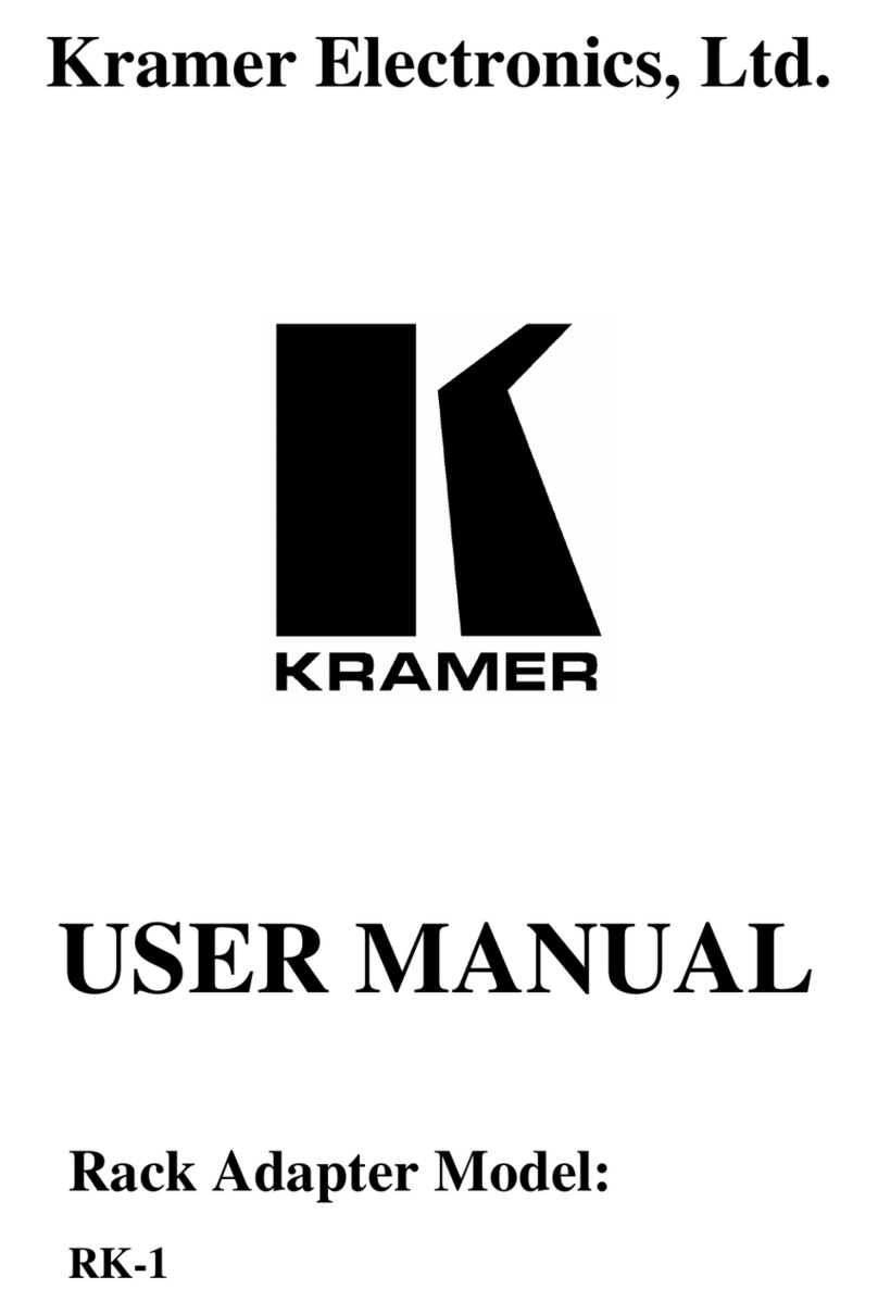 Kramer RK-1 User manual Kramer RK-1 User manual