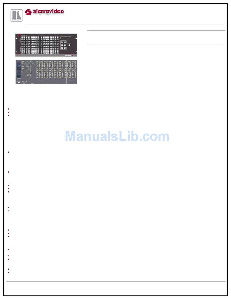 Kramer 6464V5XL Specifications