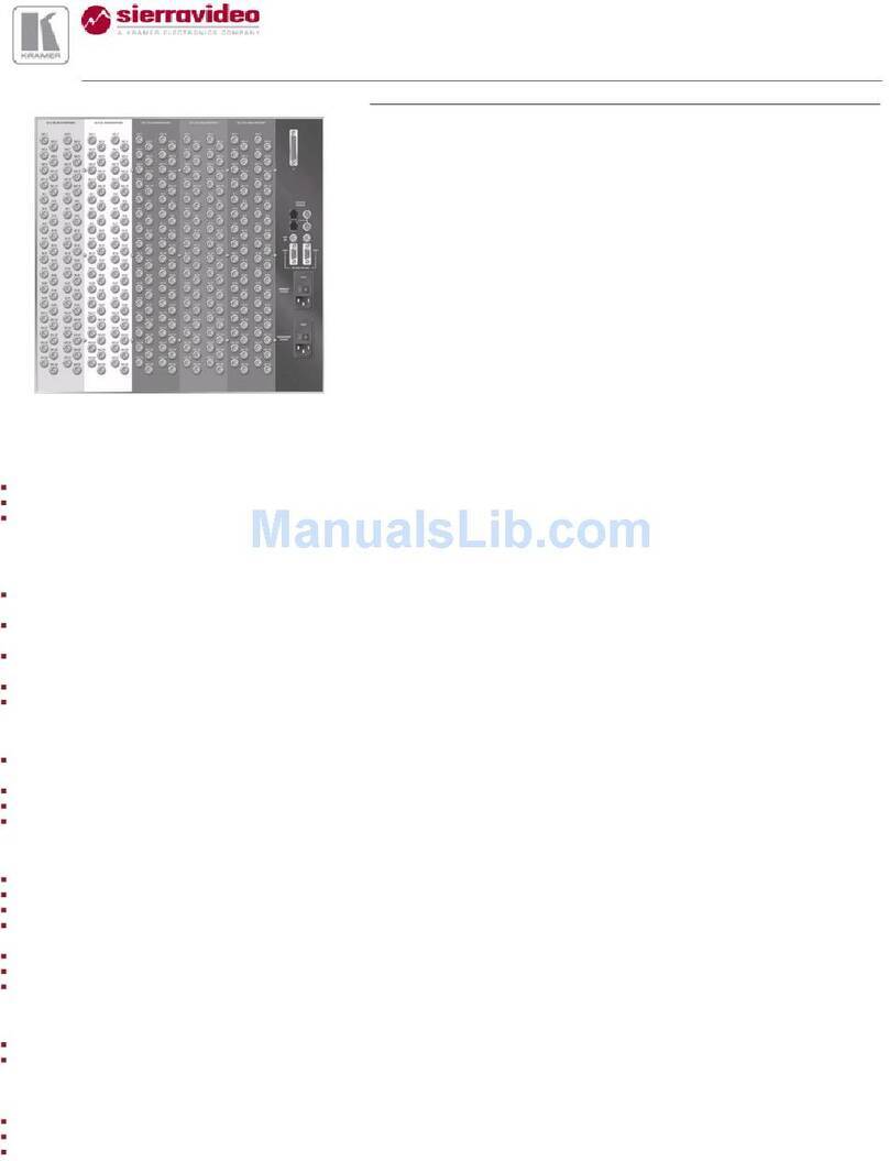 Kramer Sierra Video 3232V3 User manual