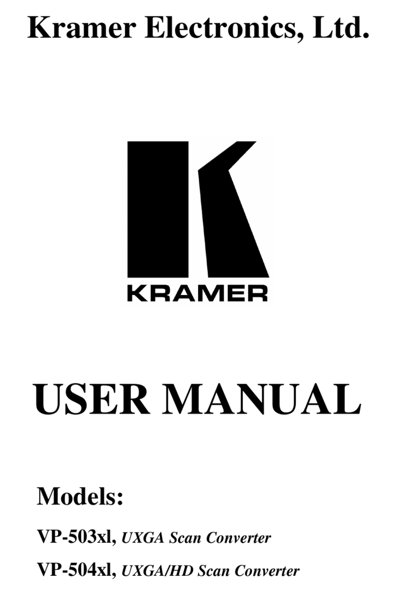 Kramer VP-503XL User manual
