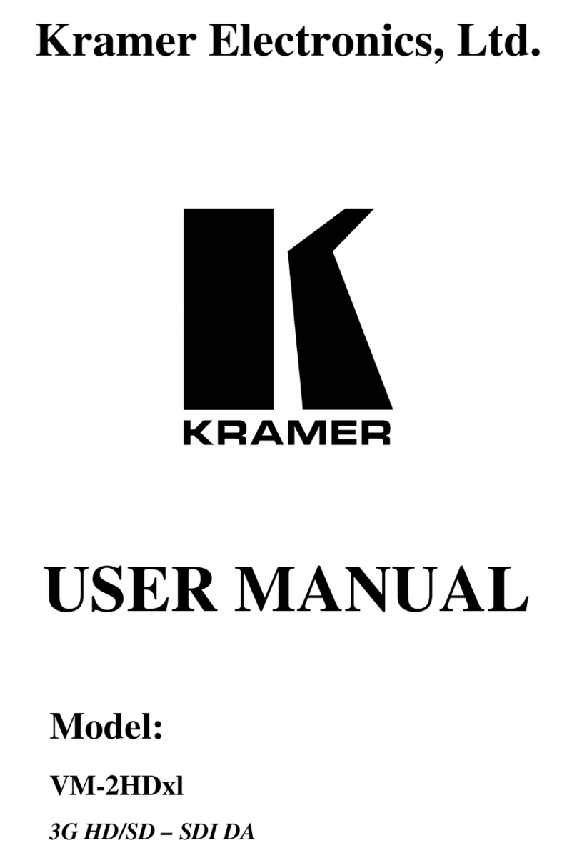 Kramer Pico TOOLS VM-2HDxl User manual