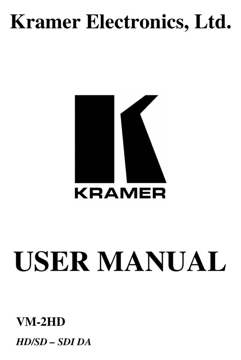 Kramer Pico TOOLS VM-2HD User manual Kramer Pico TOOLS VM-2HD User manual