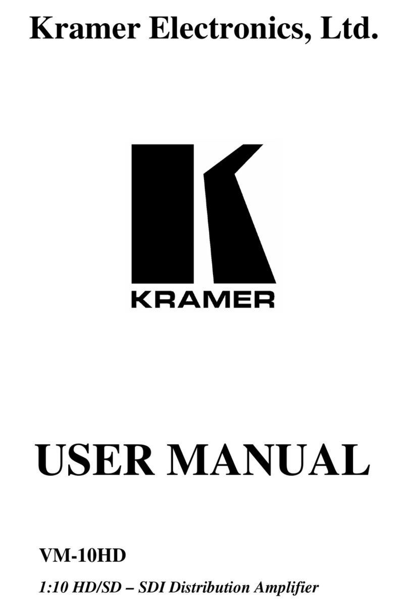 Kramer VM-10HD I Series User manual