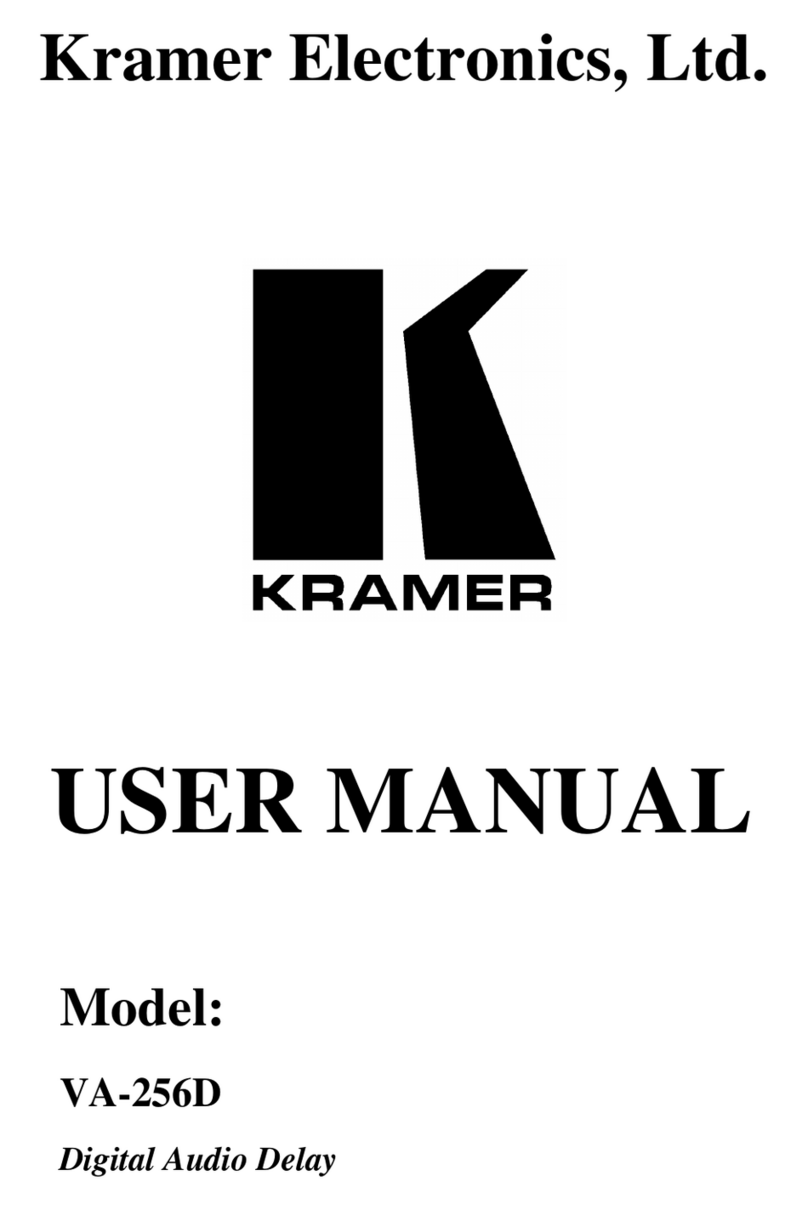 Kramer VA-256D User manual
