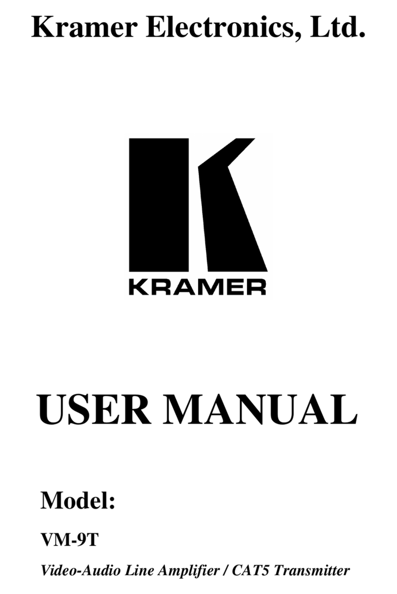 Kramer VM-9T user manual