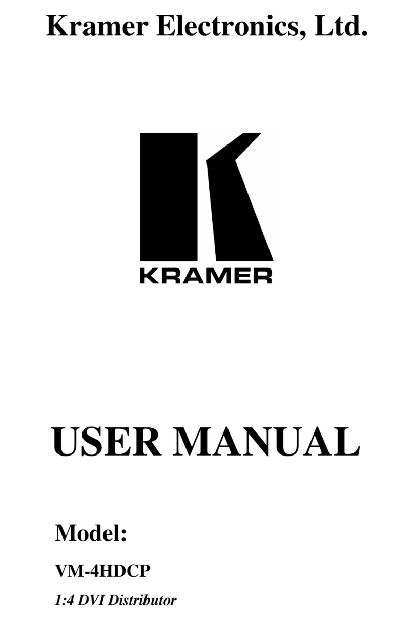 Kramer VM-4HDCP User manual Kramer VM-4HDCP User manual